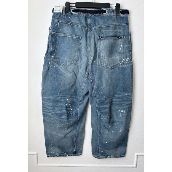 Free People We the Free Moxie Low Slung Pull On Barrel Jeans - Picture 2 of 5